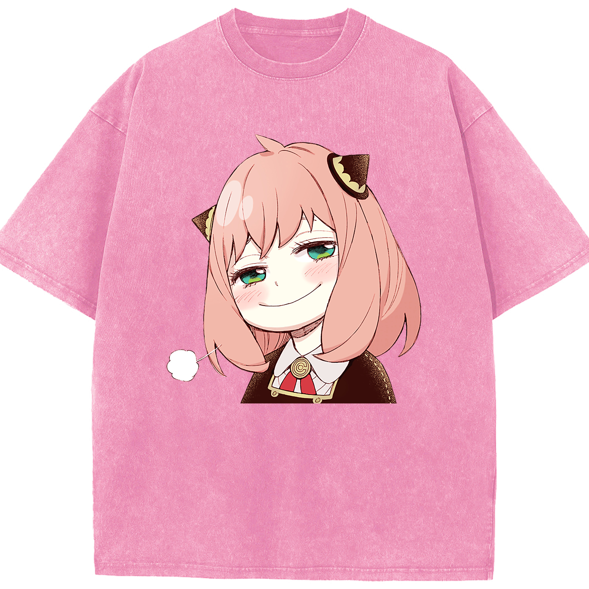 （画像用） SPY×FAMILY间谍家家酒 綿100% ヴィンテージ風 半袖Tシャツ（フロントプリント）